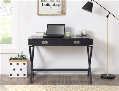 Amenia Executive Home Office Desk in Black Finish by Acme - 93003