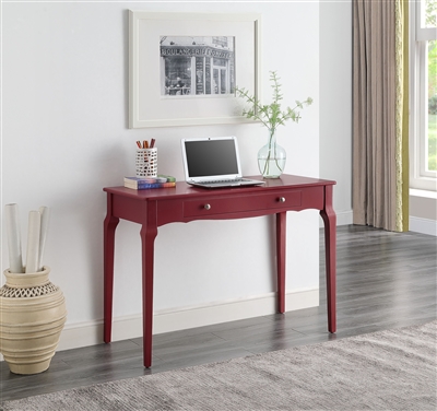 Alsen Executive Home Office Desk in Red Finish by Acme - 93020