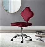 Clover Office Chair in Red Velvet Finish by Acme - 93070