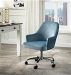 Vorope Office Chair in Blue Velvet Finish by Acme - 93071