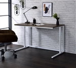 Tyrese Executive Home Office Desk in Walnut & White Finish by Acme - 93094