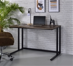 Tyrese Executive Home Office Desk in Walnut & Black Finish by Acme - 93096