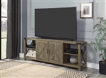 Abiram 71 Inch TV Console in Rustic Oak Finish by Acme - LV01000
