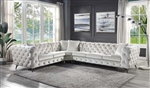 Atronia Sectional Sofa in Beige Fabric Finish by Acme - LV01160