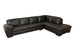 Black Sofa/Chaise Sectional by Baxton Studio - BAX-625-M9812
