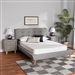 Jonesy 3-Piece Bedroom Set in Grey Finish by Baxton Studio - BAX-BBT6537-Queen-Grey-3PC