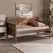 Toveli Daybed in Ash Wanut and Synthetic Rattan Finish by Baxton Studio - BAX-MG0015-Ash Walnut Rattan-Daybed