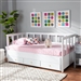 Kendra Expandable Daybed in White Finish by Baxton Studio - BAX-MG0035-White-3DW-Daybed