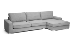 Brigitte Gray Modern Sectional Sofa by Baxton Studio - BAX-TD2912-12588