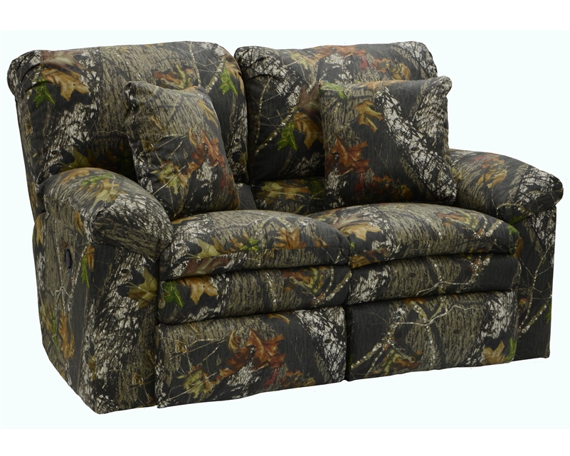 realtree camo black leather sofa and loveseat