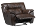 Larkin Lay Flat Recliner in Chestnut, Godiva, or Putty Leather by Catnapper - 1390-7
