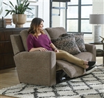 Calvin Reclining Loveseat in Otter Fabric by Catnapper - 1632-O