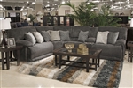 Burbank 5 Piece Reclining Sectional in Smoke Fabric by Catnapper - 281-S-5S