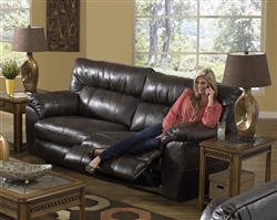 Nolan Godiva Leather Reclining Sofa by Catnapper - 4041