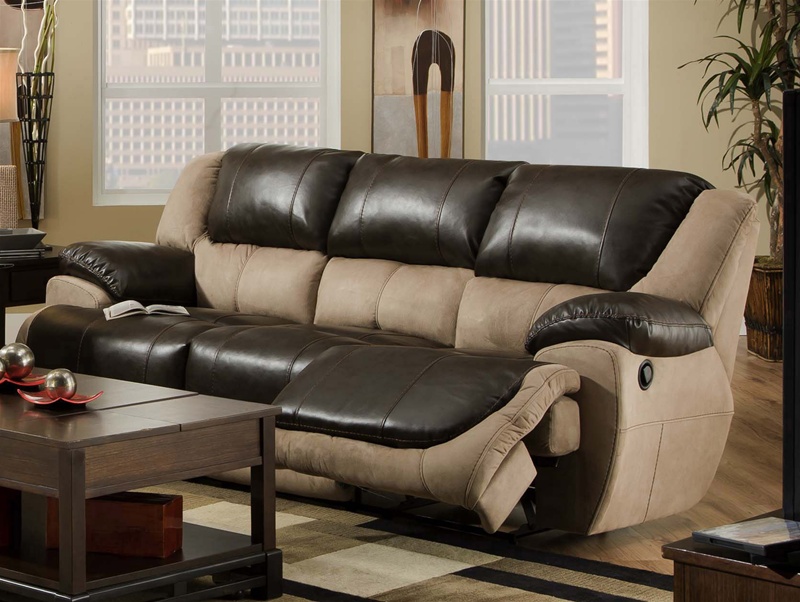 dis grænse Sightseeing Brighton Reclining Sofa in Two Tone Upholstery by Catnapper - 4051