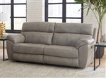 Costa Lay Flat Reclining Sofa in Putty Color Leather by Catnapper - 4071-P