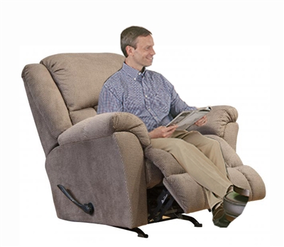 Bingham Rocker Recliner with Deluxe Heat and Massage in Cafe Fabric by Catnapper - 42112-CF