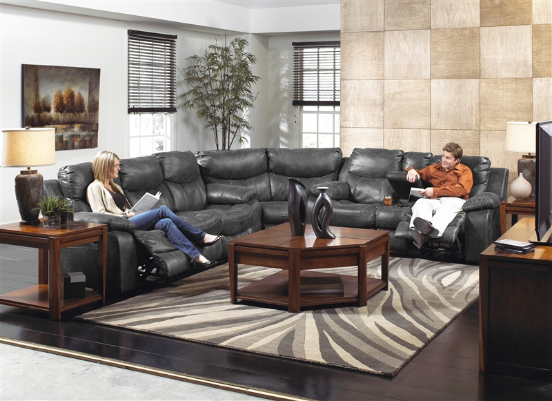 Leather Reclining Sectional, Best Coffee Table For Reclining Sectional