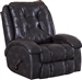 Howell Swivel Glider Recliner in Coal Leather Like Fabric by Catnapper - 4746-5-C