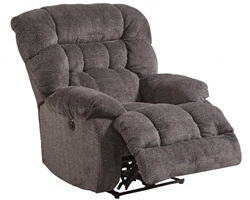 Daly Chaise Rocker Recliner in Cobblestone Fabric by Catnapper - 4765-2-CB