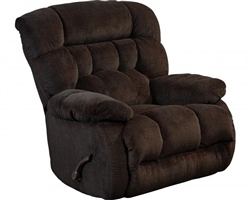 Daly Chaise Swivel Glider Recliner in Chocolate Fabric by Catnapper - 4765-5-CH