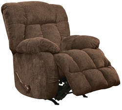 Brody Chaise Rocker Recliner in Chocolate Fabric by Catnapper - 4774-2-CH