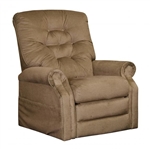Patriot Power Lift Full Lay-Out Recliner in Brown Sugar Fabric by Catnapper - 4824-C
