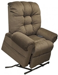 Omni Power Lift Full Lay-Out Chaise Recliner in Truffle Chenille by Catnapper - 4827-T