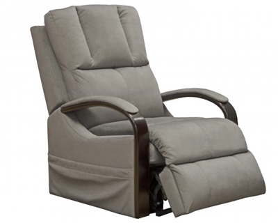 Chandler Power Lift Recliner with Heat and Massage in Platinum Fabric by Catnapper - 4863-P