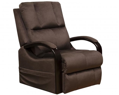 Chandler Power Lift Recliner with Heat and Massage in Walnut Fabric by Catnapper - 4863-W