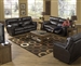 Nolan 2 Piece Godiva Leather POWER Reclining Sofa Set by Catnapper - 64041-S