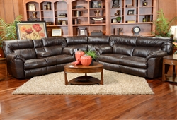 Nolan 3 Piece Godiva Leather Power Reclining Sectional by Catnapper - 64041-SEC