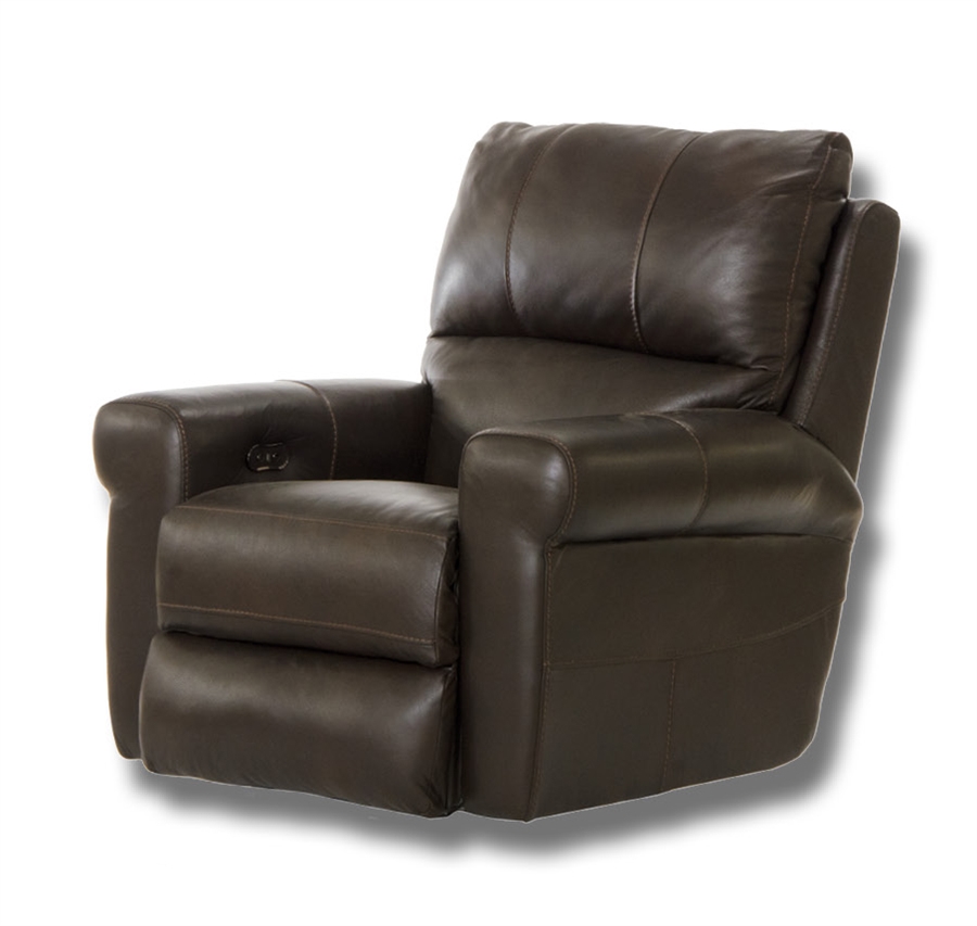 Torretta Power Lay Flat Recliner In, Extra Wide Black Leather Recliner