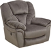 Drew POWER Lay Flat Recliner in Granite Fabric by Catnapper - 64613-7-G
