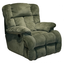 Cloud 12 Power Chaise Recliner w/ Lay Flat Feature in Sage Microfiber by Catnapper - 6541-7-S