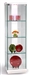 White Accent Glass Curio in Gloss White Finish by Chintaly - CHI-6633-CUR