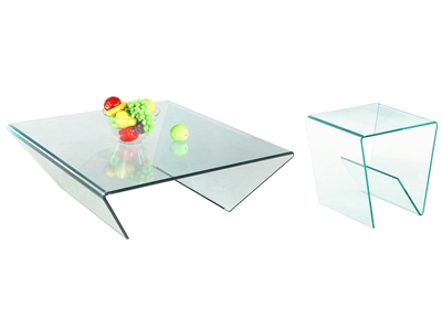 72102-OCC 2 Piece Occasional Table Set with Square Coffee Table by Chintaly - CHI-72102-SQ-OCC-SET