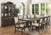 Merlot Complete Dining Set China Included in Grey Finish by Crown Mark - CM-2147C