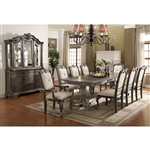 Kiera Complete Dining Set China Included in Grey Finish by Crown Mark - CM-2151C