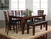 Bardstown 7 Piece Dining Set in Walnut Finish by Crown Mark - 2152-7