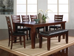 Bardstown 7 Piece Dining Set in Walnut Finish by Crown Mark - 2152-7