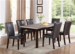 Dominic 5 Piece Dining Set in Espresso Finish by Crown Mark - 2167