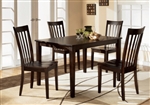 Brody 5 Piece Dining Set in Espresso Finish by Crown Mark - 2182