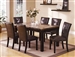 Bruce 5 Piece Dining Set in Espresso Finish by Crown Mark - 2267