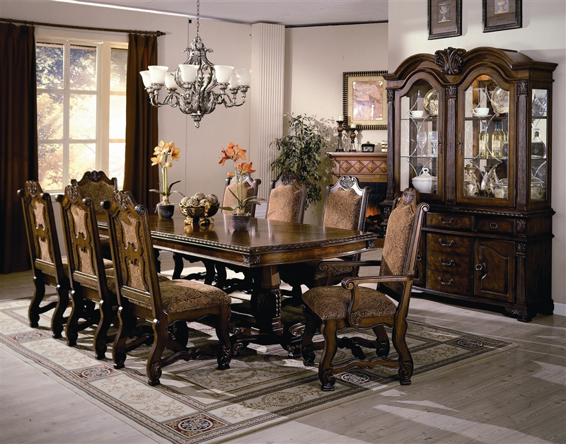 Neo Renaissance 7 Piece Dining Set In, Dining Room Table With Matching Buffet