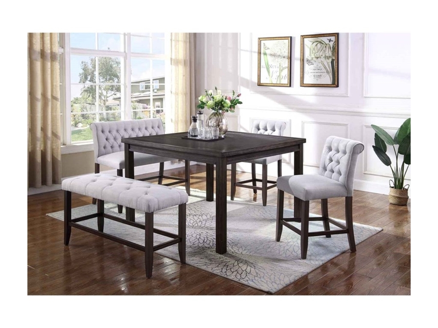 Counter Height Dining Set With Bench, Counter Height Dining Room Table And Chair Sets With Bench