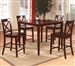 Theodore 5 Piece Counter Height Dining Set in Espresso Finish by Crown Mark - 2753