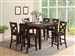 Bartlett 5 Piece Counter Height Dining Set in Espresso Finish by Crown Mark - 2762