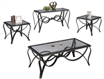 Monarch 3 Piece Occasional Table Set by Crown Mark - CM-3123