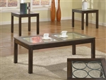 Rory 3 Piece Occasional Table Set in Espresso Finish by Crown Mark - CM-4245